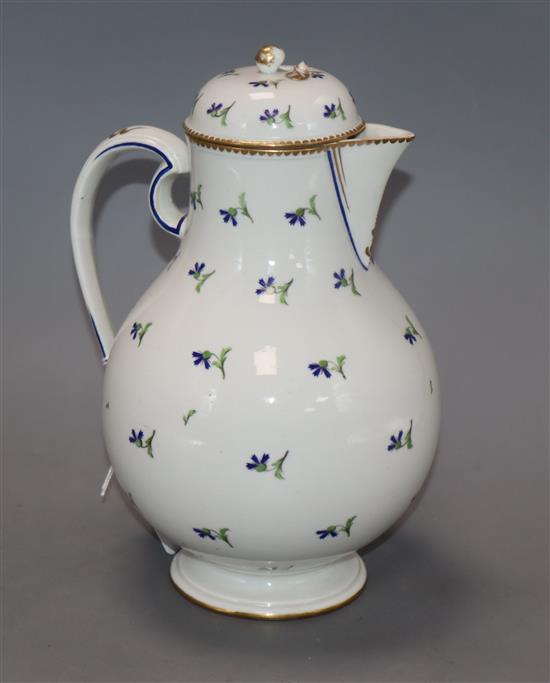 A Duc dAngouleme porcelain flagon height 25cm